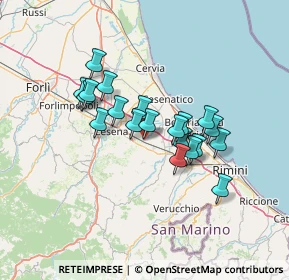 Mappa Via Giuseppe Verdi, 47035 Gambettola FC, Italia (10.948)