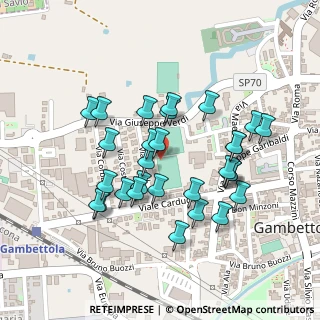 Mappa Via Giuseppe Verdi, 47035 Gambettola FC, Italia (0.20345)