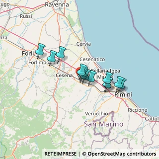 Mappa Largo Angelo Boschetti, 47035 Gambettola FC, Italia (9.96385)