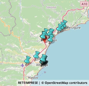 Mappa Via Ferrari, 17052 Borghetto Santo spirito SV, Italia (6.039)
