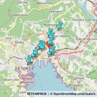 Mappa Via Michele Rossi, 19126 La Spezia SP, Italia (1.19923)