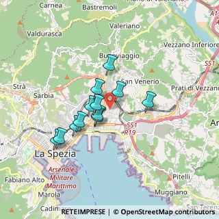 Mappa Via Michele Rossi, 19126 La Spezia SP, Italia (1.35333)