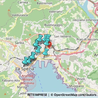 Mappa Via Michele Rossi, 19126 La Spezia SP, Italia (1.49067)