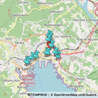Mappa Via Michele Rossi, 19126 La Spezia SP, Italia (1.2175)