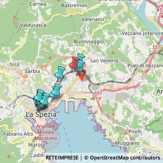 Mappa Via Michele Rossi, 19126 La Spezia SP, Italia (2.08357)