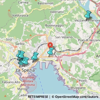 Mappa Via Michele Rossi, 19126 La Spezia SP, Italia (2.725)