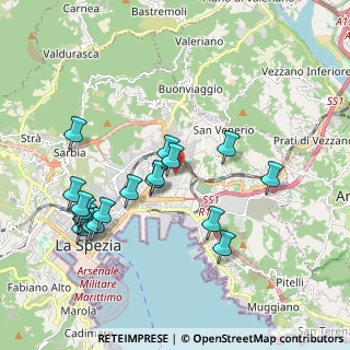 Mappa Via Michele Rossi, 19126 La Spezia SP, Italia (2.06895)
