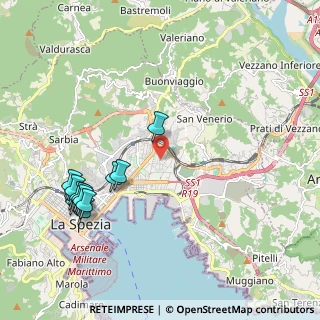 Mappa Via Michele Rossi, 19126 La Spezia SP, Italia (2.40583)