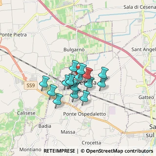Mappa Via Foro Boario, 47035 Gambettola FC, Italia (1.1325)