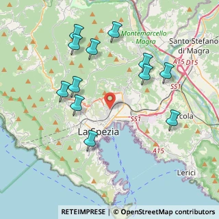 Mappa Cc Le Terrazze, 19100 La Spezia SP, Italia (4.28917)