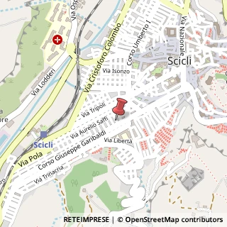 Mappa Via Bruno Giordano,  8, 97100 Scicli, Ragusa (Sicilia)