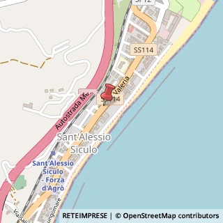 Mappa Via Nazionale, KM 34.149, 98030 Sant'Alessio Siculo, Messina (Sicilia)