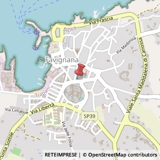 Mappa Piazza Castello, 21, 91023 Favignana, Trapani (Sicilia)