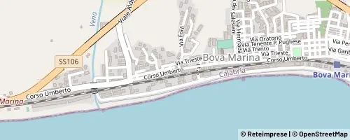Mappa Bova Marina