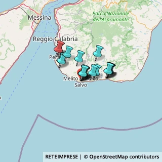Mappa Via Nino Bixio, 89063 Melito di Porto Salvo RC, Italia (8.0135)