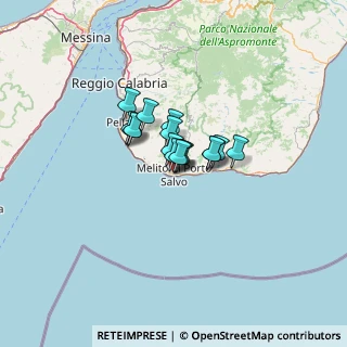 Mappa Via Enrico Fermi, 89063 Melito di Porto Salvo RC, Italia (7.25063)