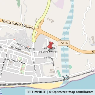 Mappa Via Luigi Einaudi, 29, 89063 Melito di Porto Salvo, Reggio di Calabria (Calabria)