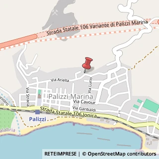 Mappa Via Ariella, 70, 89038 Palizzi, Reggio di Calabria (Calabria)