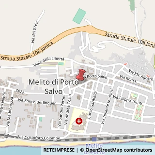Mappa Via Nino Bixio, 20, 89063 Melito di Porto Salvo, Reggio di Calabria (Calabria)