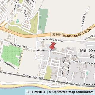 Mappa Via Porto Salvo, 43, 89063 Melito di Porto Salvo, Reggio di Calabria (Calabria)