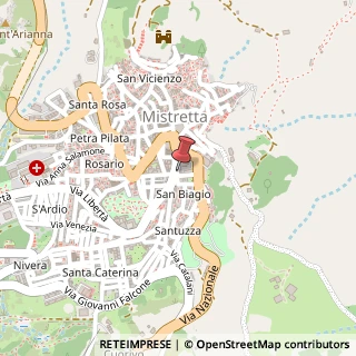 Mappa Via Monte, 2, 98073 Mistretta, Messina (Sicilia)