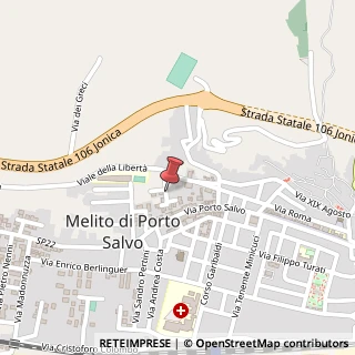Mappa Viale della Libertà, 21, 89063 Melito di Porto Salvo, Reggio di Calabria (Calabria)