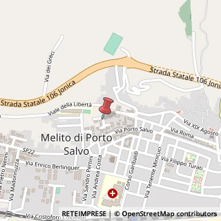 Mappa Viale della Libertà, 10, 89063 Melito di Porto Salvo, Reggio di Calabria (Calabria)