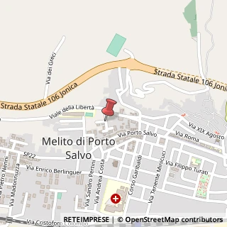 Mappa Viale della Libertà, 38, 89063 Melito di Porto Salvo, Reggio di Calabria (Calabria)