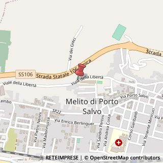 Mappa Viale della Libertà, 40, 89063 Melito di Porto Salvo, Reggio di Calabria (Calabria)