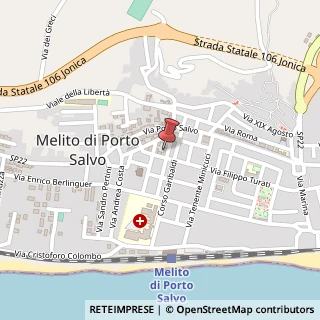 Mappa Via Antonio Gramsci, 16, 89063 Melito di Porto Salvo, Reggio di Calabria (Calabria)
