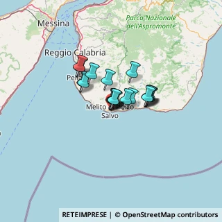 Mappa Via Giordano Bruno, 89063 Melito di Porto Salvo RC, Italia (8.003)