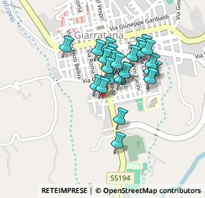 Mappa Via Giosuè Carducci, 97010 Giarratana RG, Italia (0.19615)