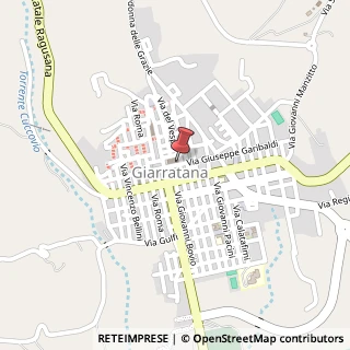 Mappa Via giuseppe garibaldi 1, 97010 Giarratana, Ragusa (Sicilia)