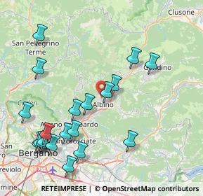 Mappa Via Favallo, 24021 Albino BG, Italia (9.3745)