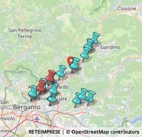 Mappa Via Favallo, 24021 Albino BG, Italia (6.9235)