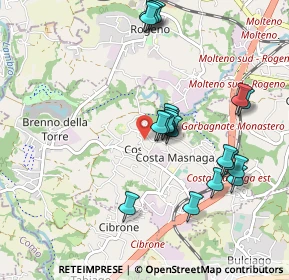 Mappa Via Giuseppe Garibaldi, 23845 Costa Masnaga LC, Italia (0.925)