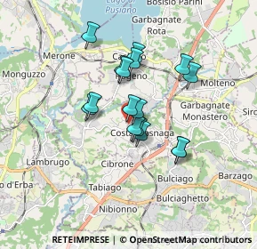 Mappa Via Giuseppe Garibaldi, 23845 Costa Masnaga LC, Italia (1.2775)