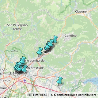 Mappa Via Santa Maria, 24021 Albino BG, Italia (9.425)