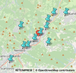 Mappa Via Santa Maria, 24021 Albino BG, Italia (3.73727)
