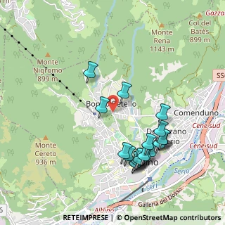 Mappa Via Francesco Crispi, 24021 Albino BG, Italia (1.0185)