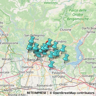 Mappa Via Francesco Crispi, 24021 Albino BG, Italia (9.457)