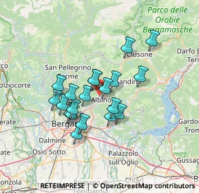 Mappa Via Francesco Crispi, 24021 Albino BG, Italia (10.641)