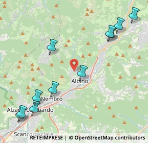 Mappa Via Francesco Crispi, 24021 Albino BG, Italia (5.31091)
