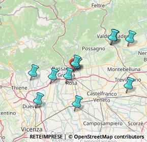 Mappa Via Bassanese, 36060 Romano D'ezzelino VI, Italia (14.85909)
