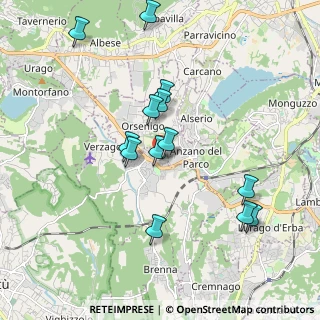 Mappa SS342, 22040 Alzate Brianza CO, Italia (1.80923)