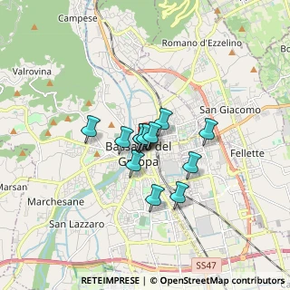 Mappa Viale dei Martiri, 36030 Bassano del Grappa VI, Italia (0.99846)
