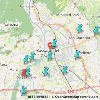 Mappa Viale dei Martiri, 36030 Bassano del Grappa VI, Italia (2.56833)