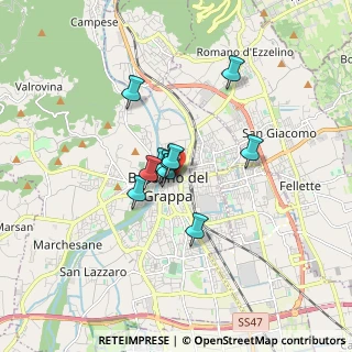 Mappa Viale dei Martiri, 36030 Bassano del Grappa VI, Italia (1.08909)