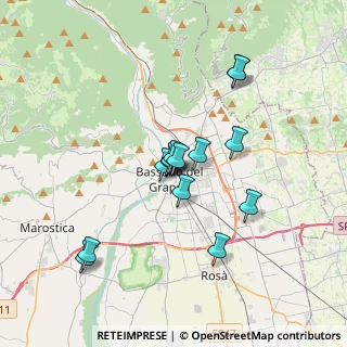 Mappa Viale dei Martiri, 36030 Bassano del Grappa VI, Italia (2.89357)