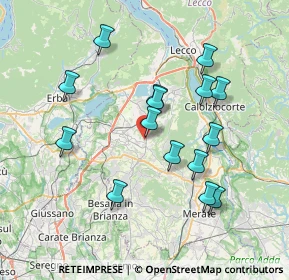 Mappa Via Aldo Moro, 23843 Dolzago LC, Italia (7.03267)